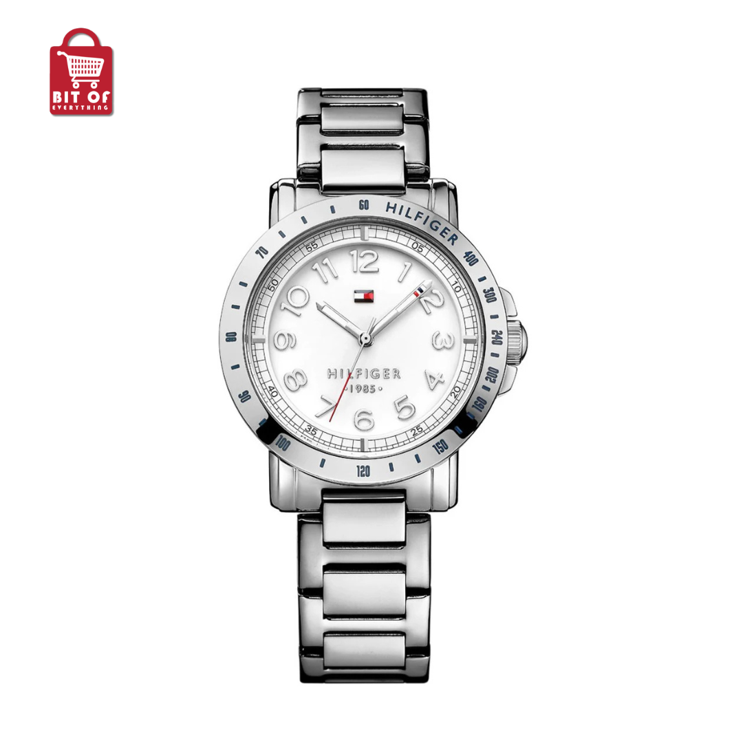 Tommy Hilfiger White Dial Silver Steel Strap Watch for Women - 1781397