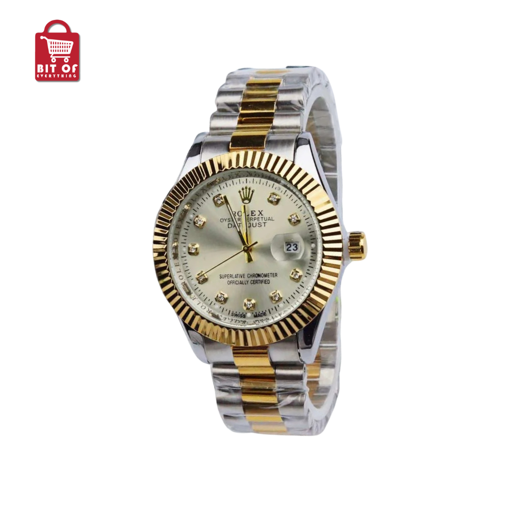 Rolex Date Stainless Steel Watch