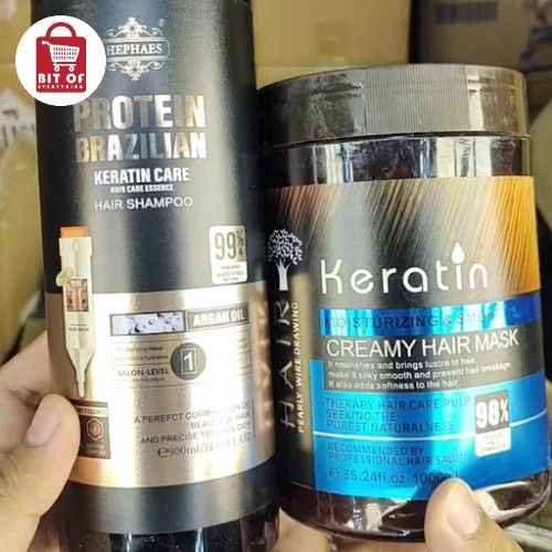 KERATIN HAIR SHAMPOO AND MASK SET