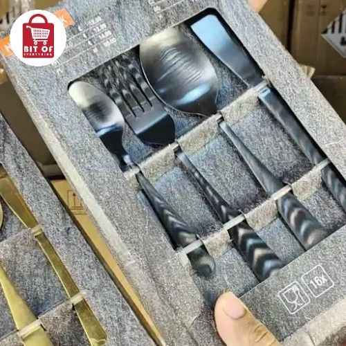 CUTLERY SET - BLACK