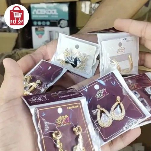 MIX EAR RINGS PAIR 1-PCS