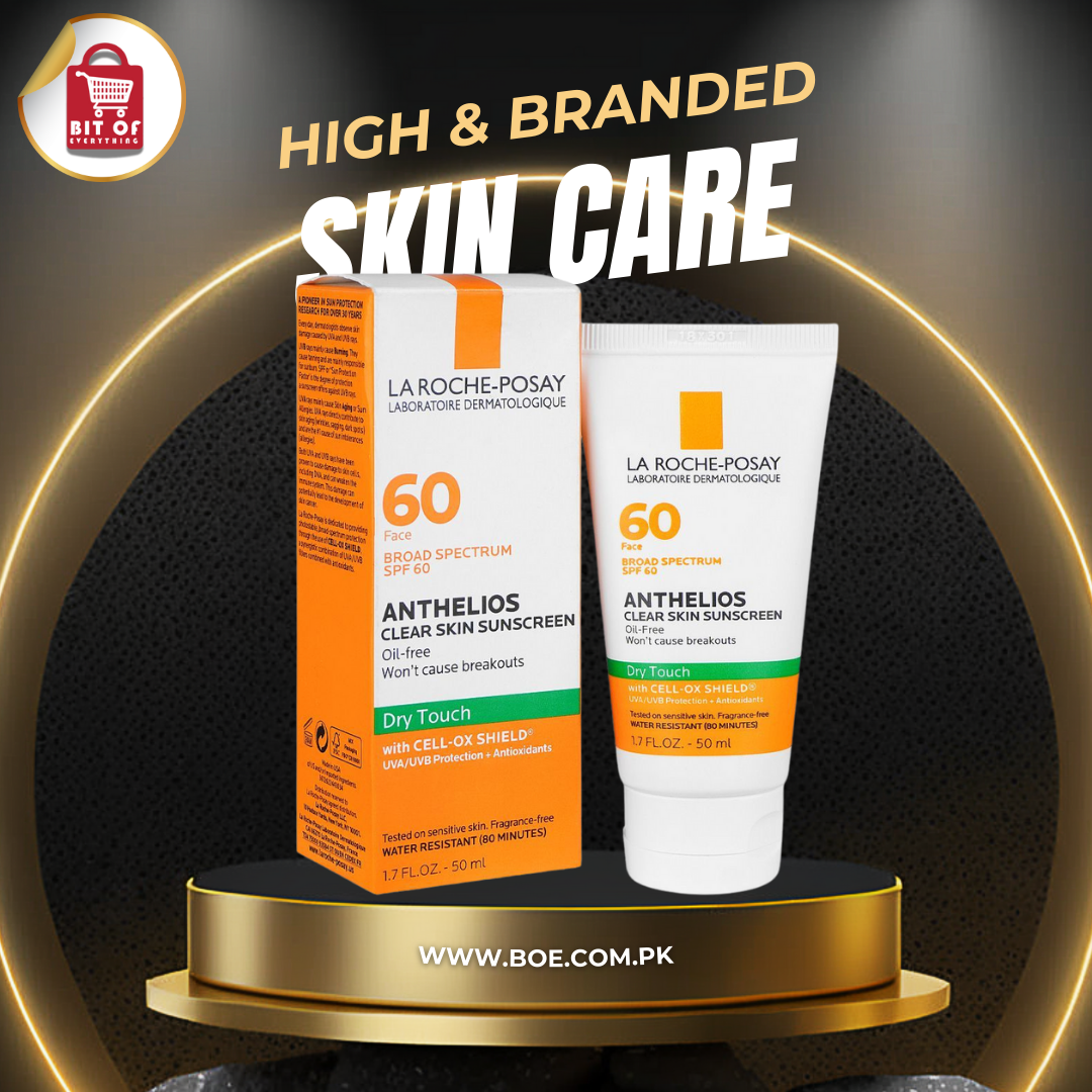 La Roche-Posay Anthelios Clear Skin Sunscreen, Broad Spectrum SPF-60, Oil Free, Water Resistant