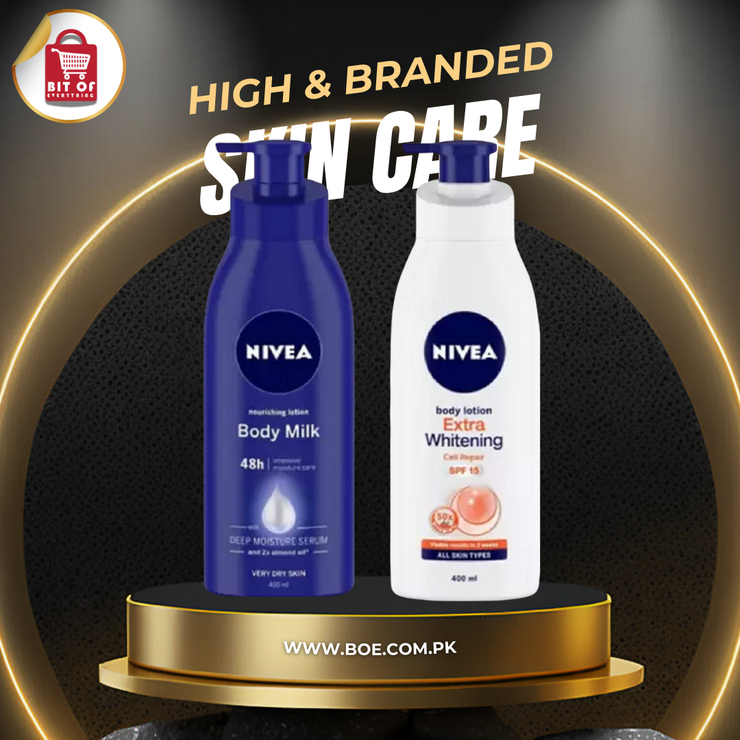 Nivea BODY MILK & ELXTRA WHITENING PACK OF 2