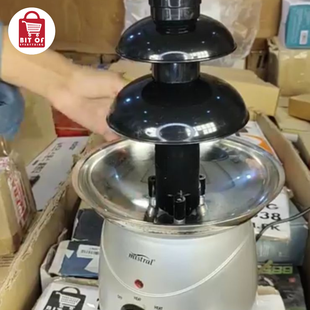 Mistral Silver Colour Chocolate Fountain – Elegant & Fun Dessert Experience