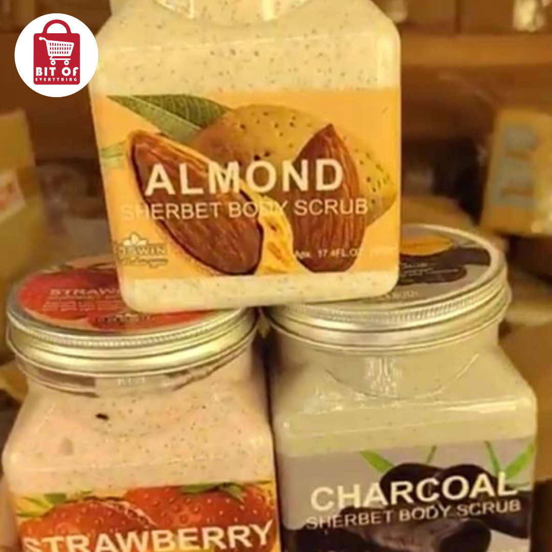 Wokali Almond Body Scrub – Exfoliate & Nourish Your Skin