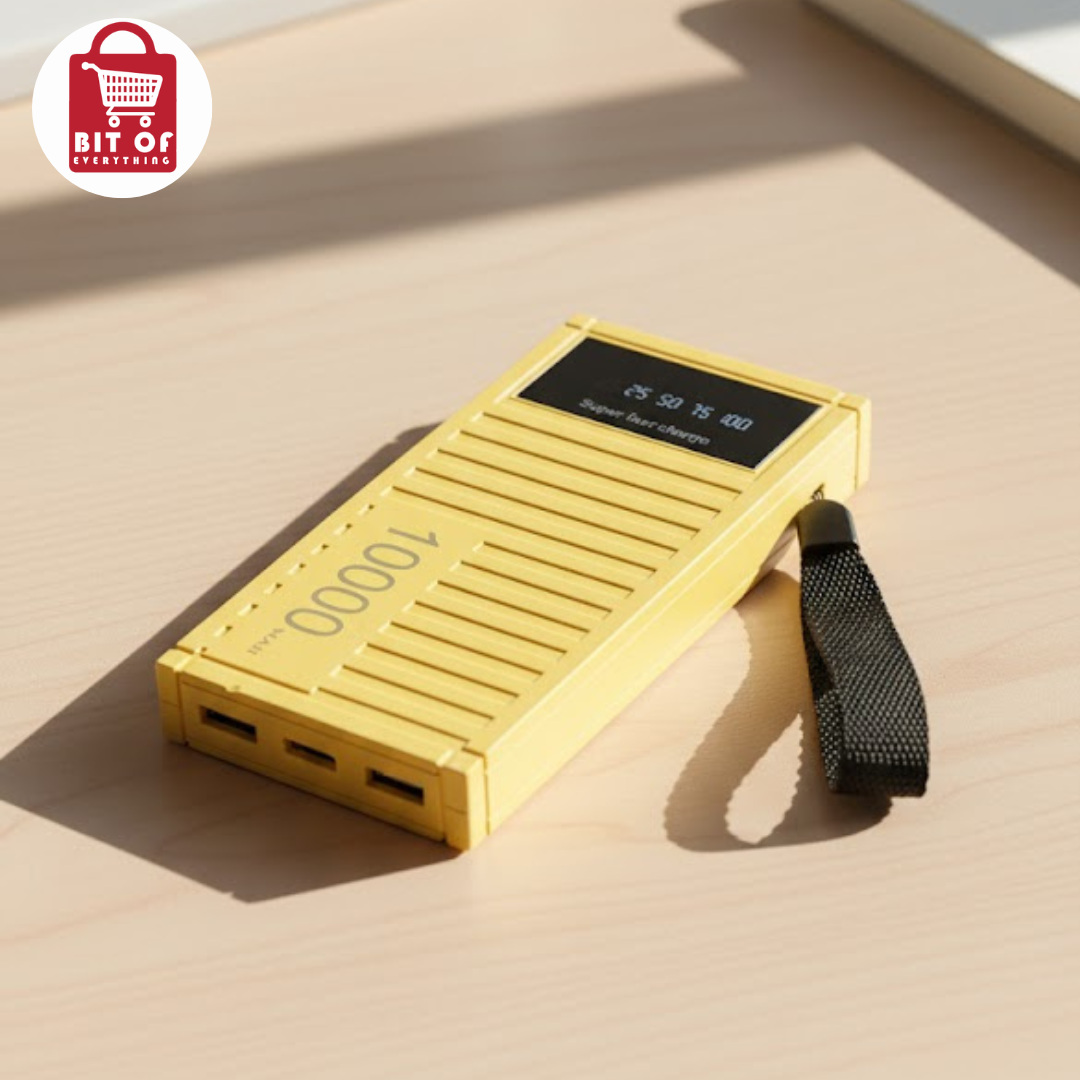 10000mAh Portable Power Bank – Fast Charging & Compact Design