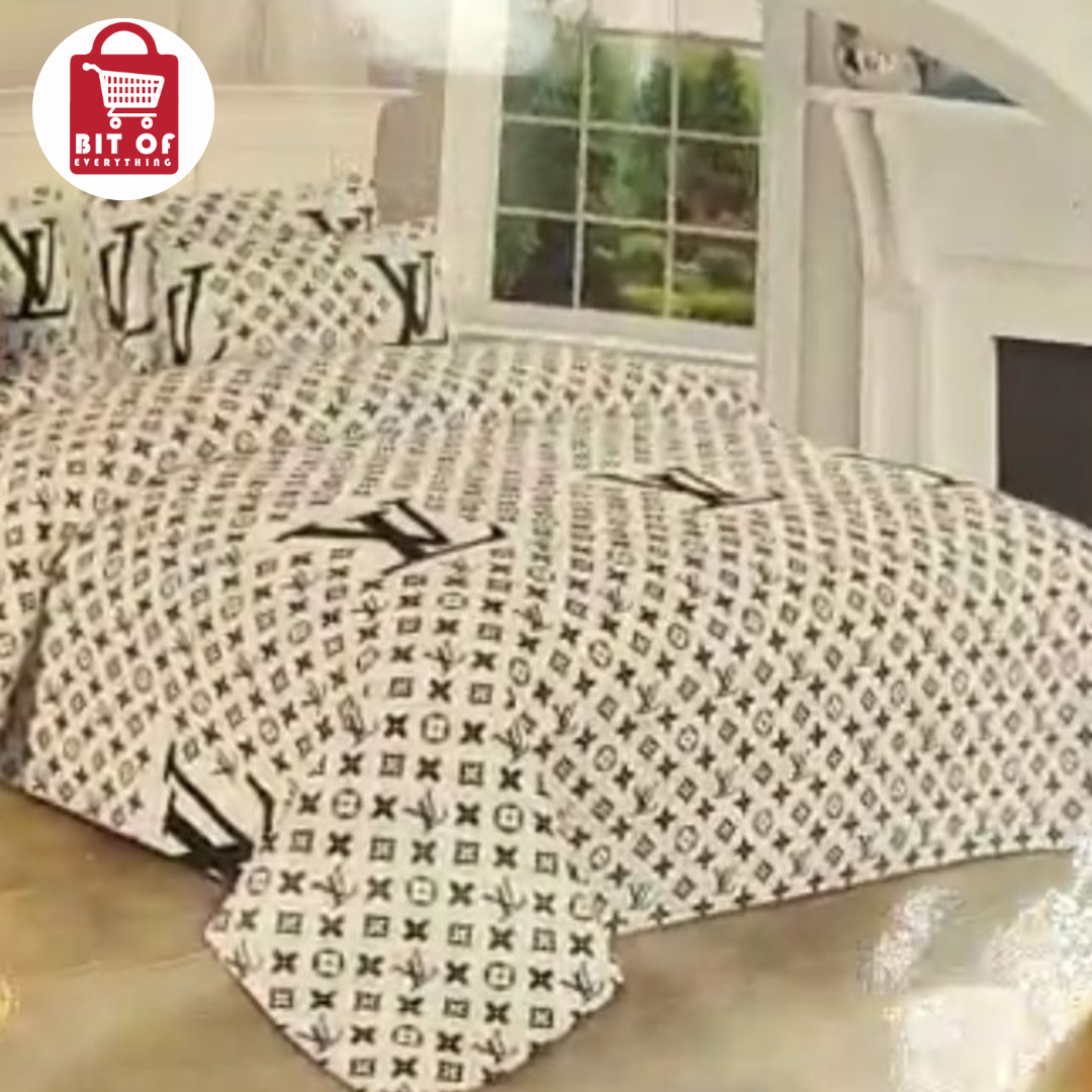Zara LV Luxury Bedsheet Set – Premium Comfort & Style