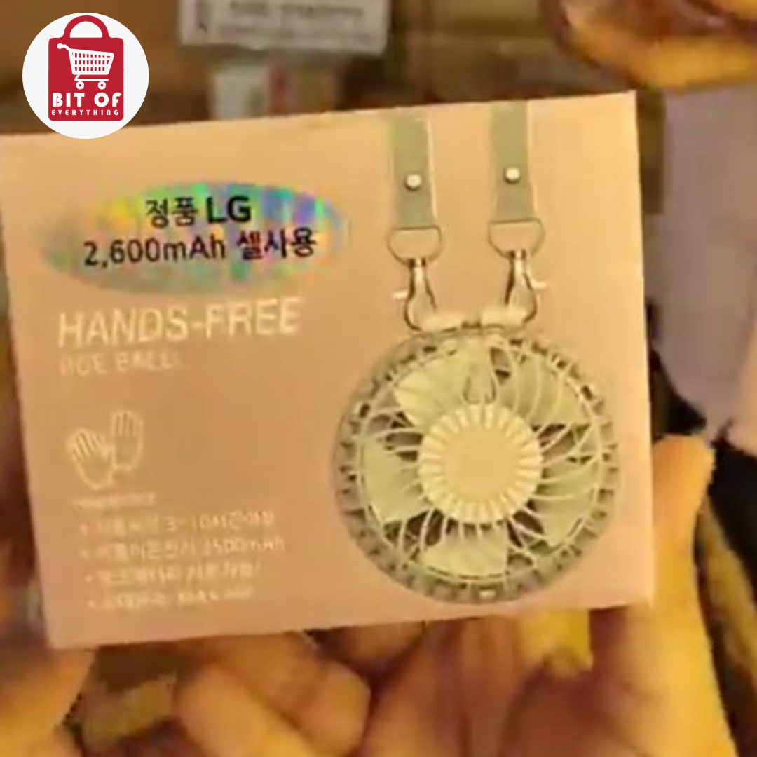 Portable Fan + Powerbank Combo – Stay Cool Anywhere