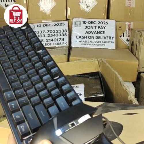 Keyboard‑Mouse Set with RGB Lights – Stylish, Responsive & Gaming‑Ready Combo