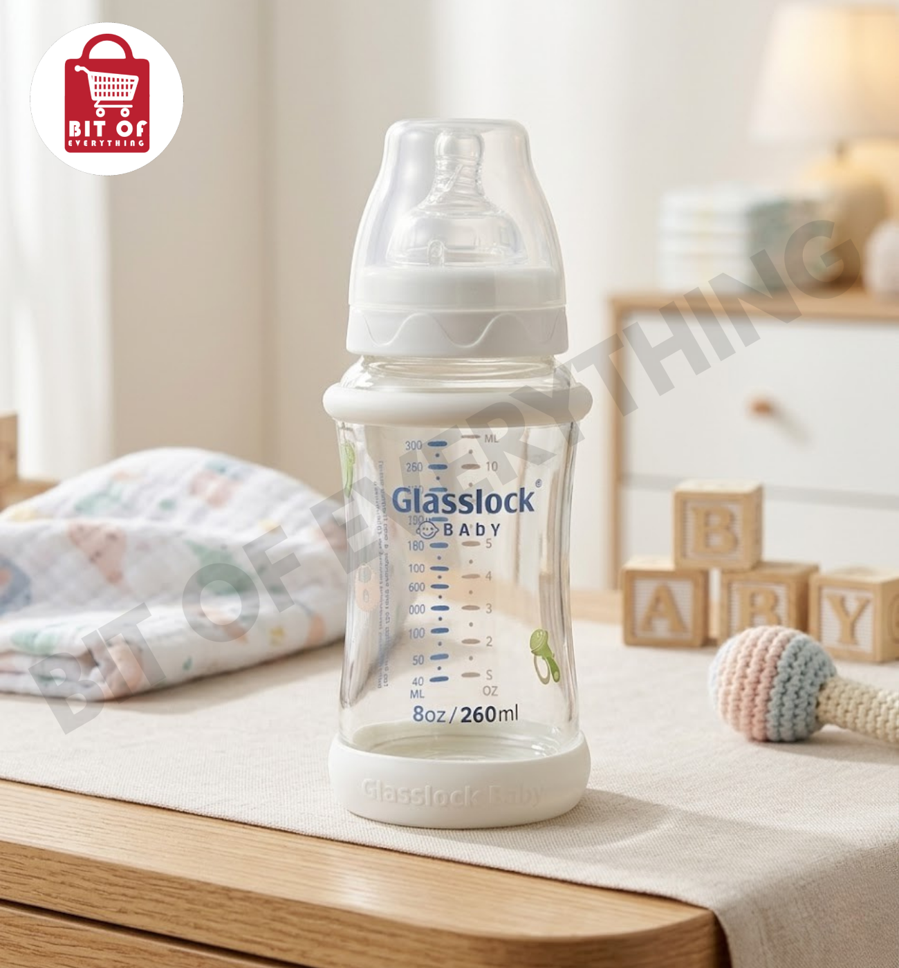 Glasslock Glass Baby Feeder – Safe & BPA-Free Feeding Bottle