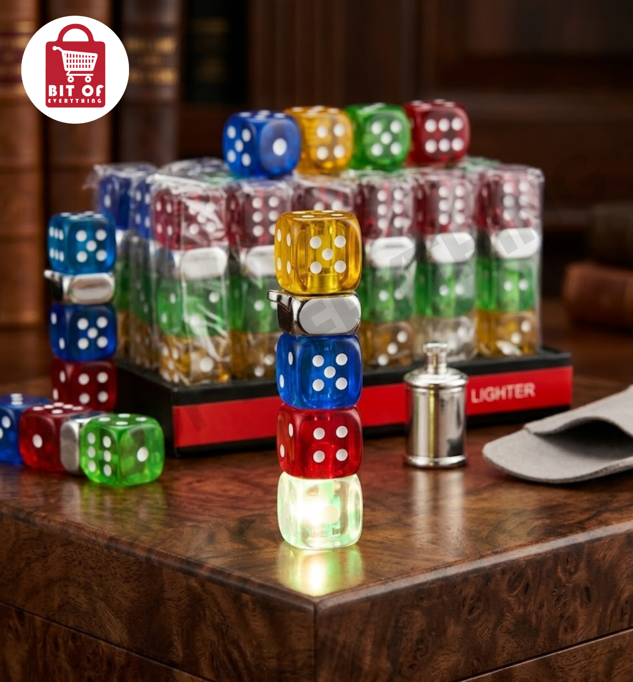 Ludo Dice Style Lighter – Novelty Windproof Lighter