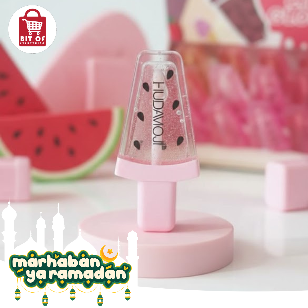 Watermelon Popsicle Lip Gloss - Hydrating Fruit Tint