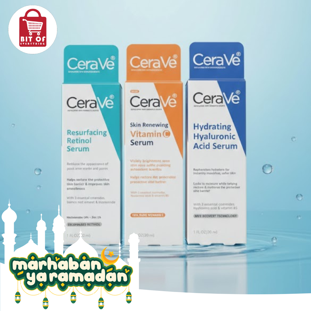 CeraVe Serum Essentials Retinol, Vitamin C, and Hyaluronic Acid (Each)