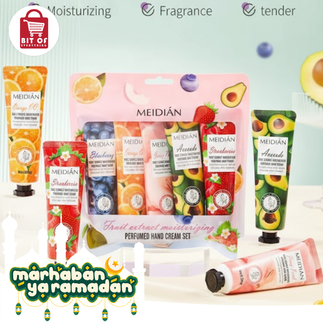 Meidián Fruit Extract Moisturizing Perfumed Hand Cream Set (Pack)