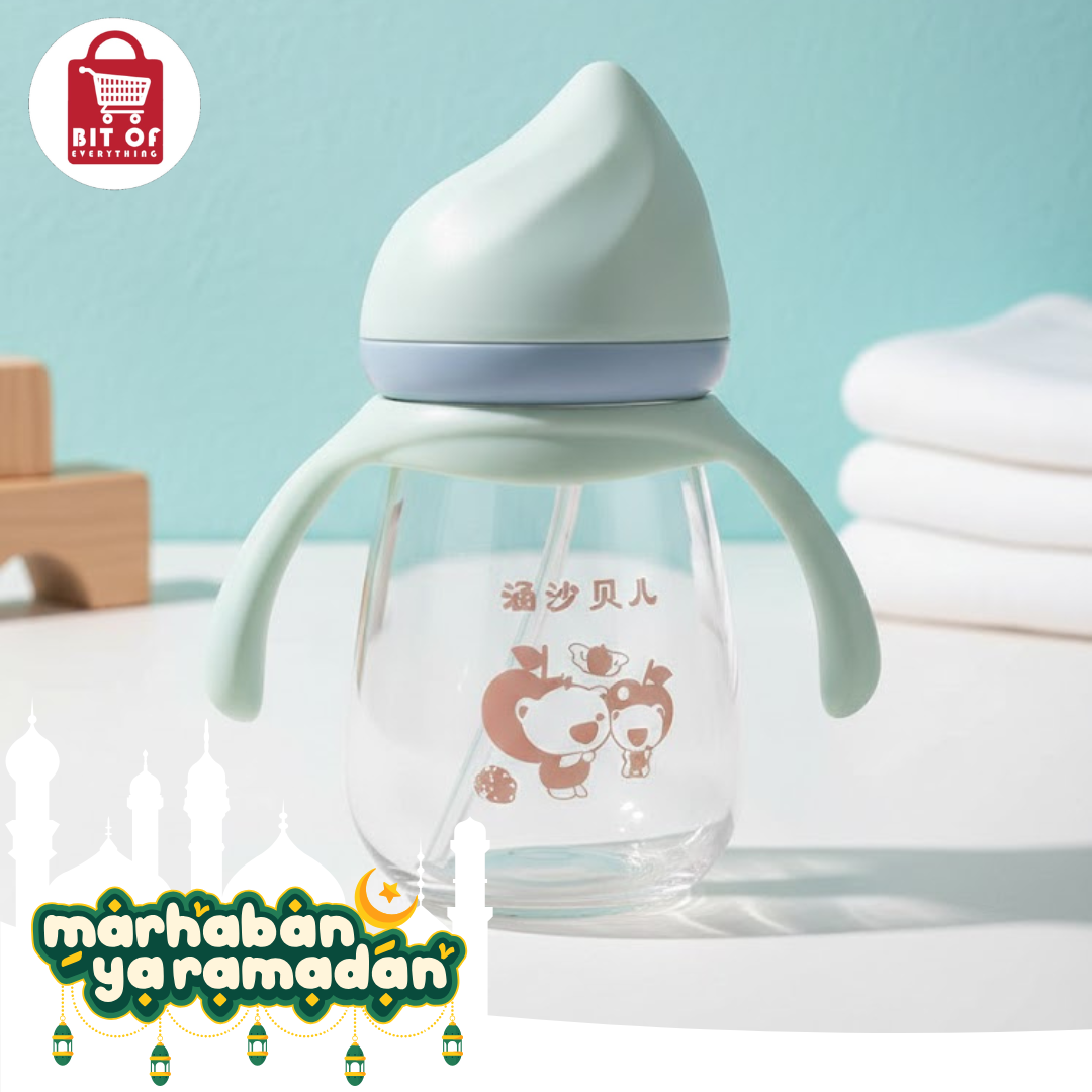 Anti-Colic Soft Spout Baby Training Sippy Cup with Easy-Grip Handles