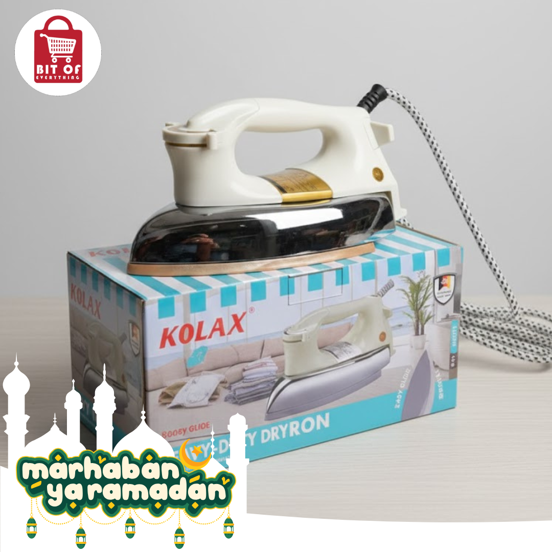 Kolax Electric Iron – Fast Heating & Wrinkle-Free Results