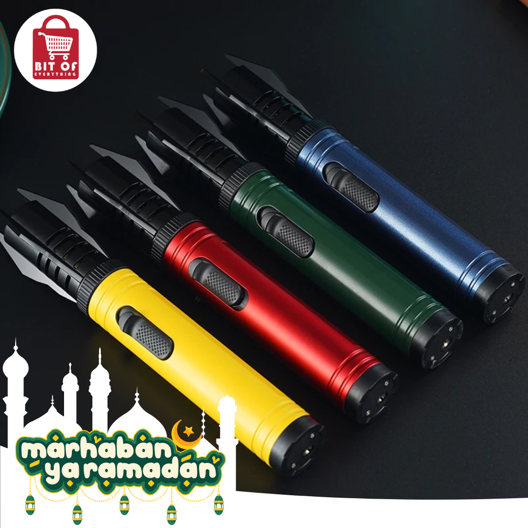 Jet Flame Lighter – Windproof & Refillable Torch Lighter (EACH)