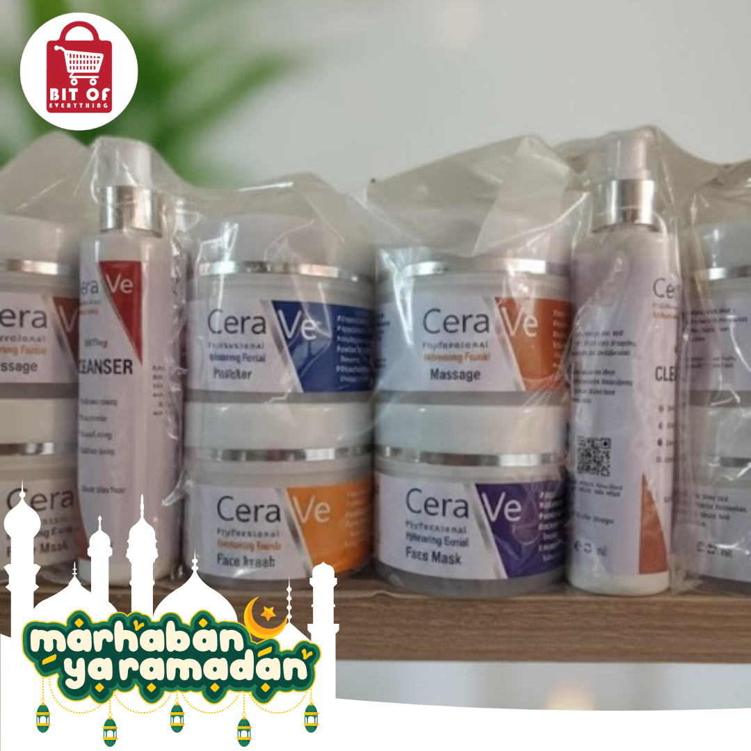 CeraVe Professional Facial Skin Care Set - 6 Piece Complete Glow Kit