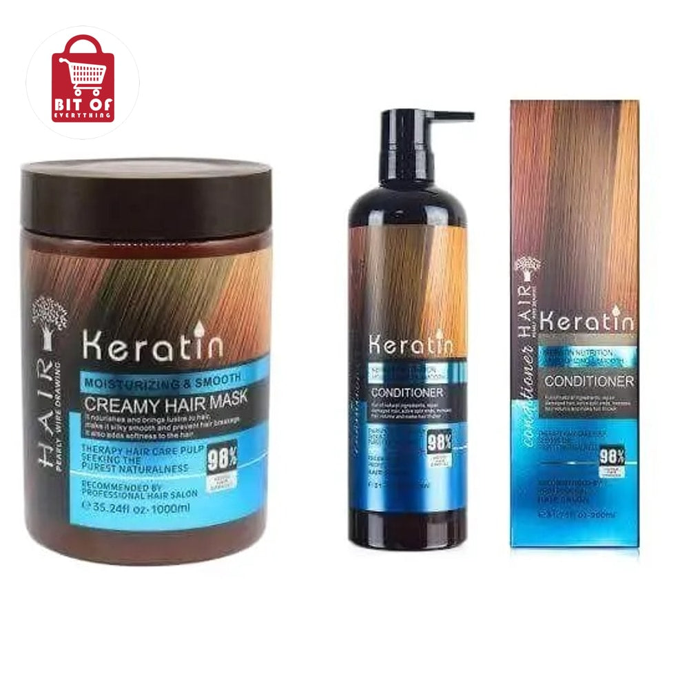 KERATIN HAIR SHAMPOO AND MASK SET