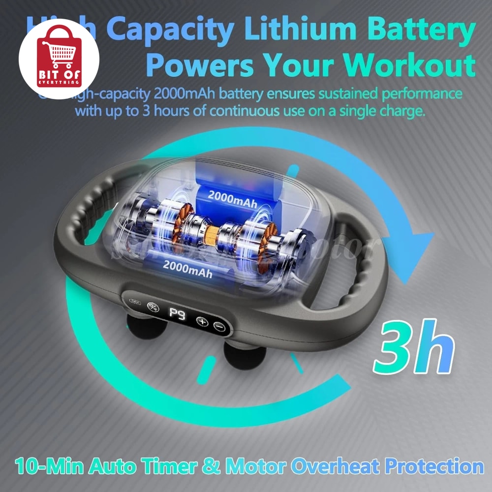 Heavy Duty Electric Massager – Deep Tissue Pain Relief & Muscle Relaxation