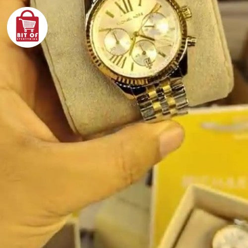 Michael Kors Lexington Two-Tone Chronograph Stainless Steel Watch