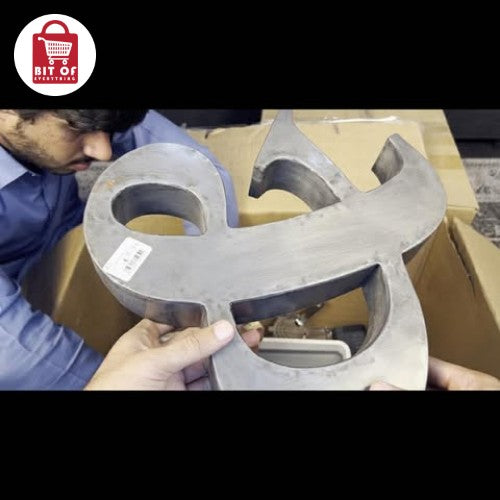 "&" METAL SIGN