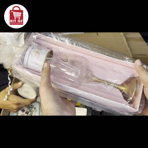 GIFT BOX GLASS AND CANDLE