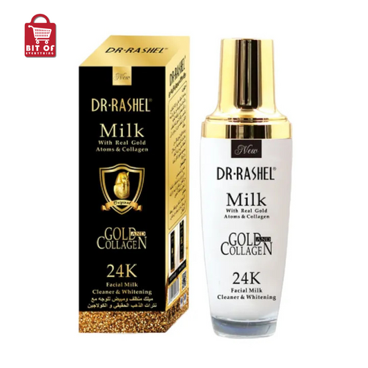 DR.RASHEL 24K Gold Atom Collagen Whitening Facial Milk Cleaner Makeup Remover