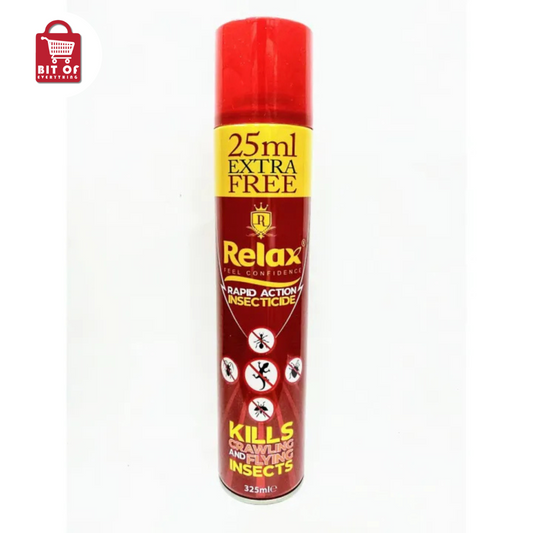 Relax Rapid Action Insecticide Spray 325ml Kills Crawling & flying insects