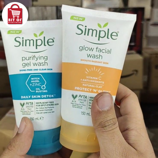 SIMPLE GLOW FACIAL WASH AND PURIFYING GEL WASH (SINGLE)