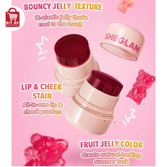 SHEGLAM - Jelly Licious Hydrating Lip & Blush Tint - CHEERIO