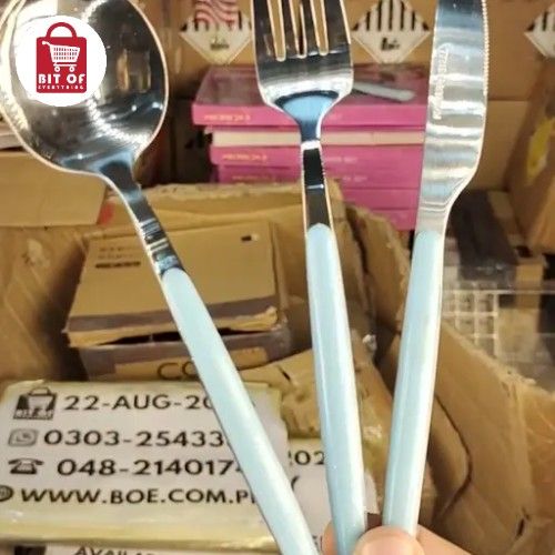 6-KNIFE, 6-SPOON, 6-FORKS SET ( 18 PCS )
