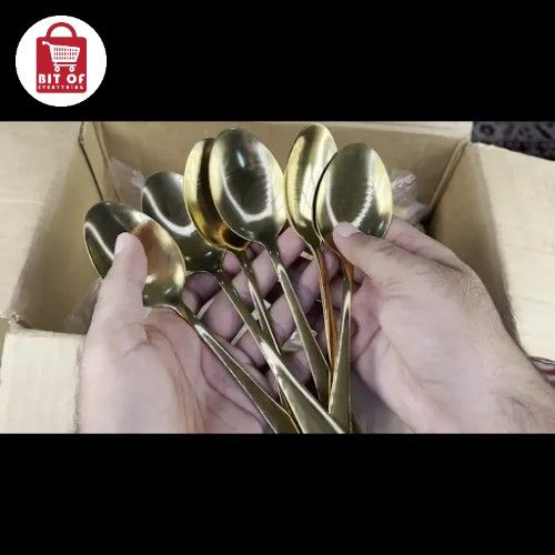 GOLDEN TABLE SPOON DEAL OF 6