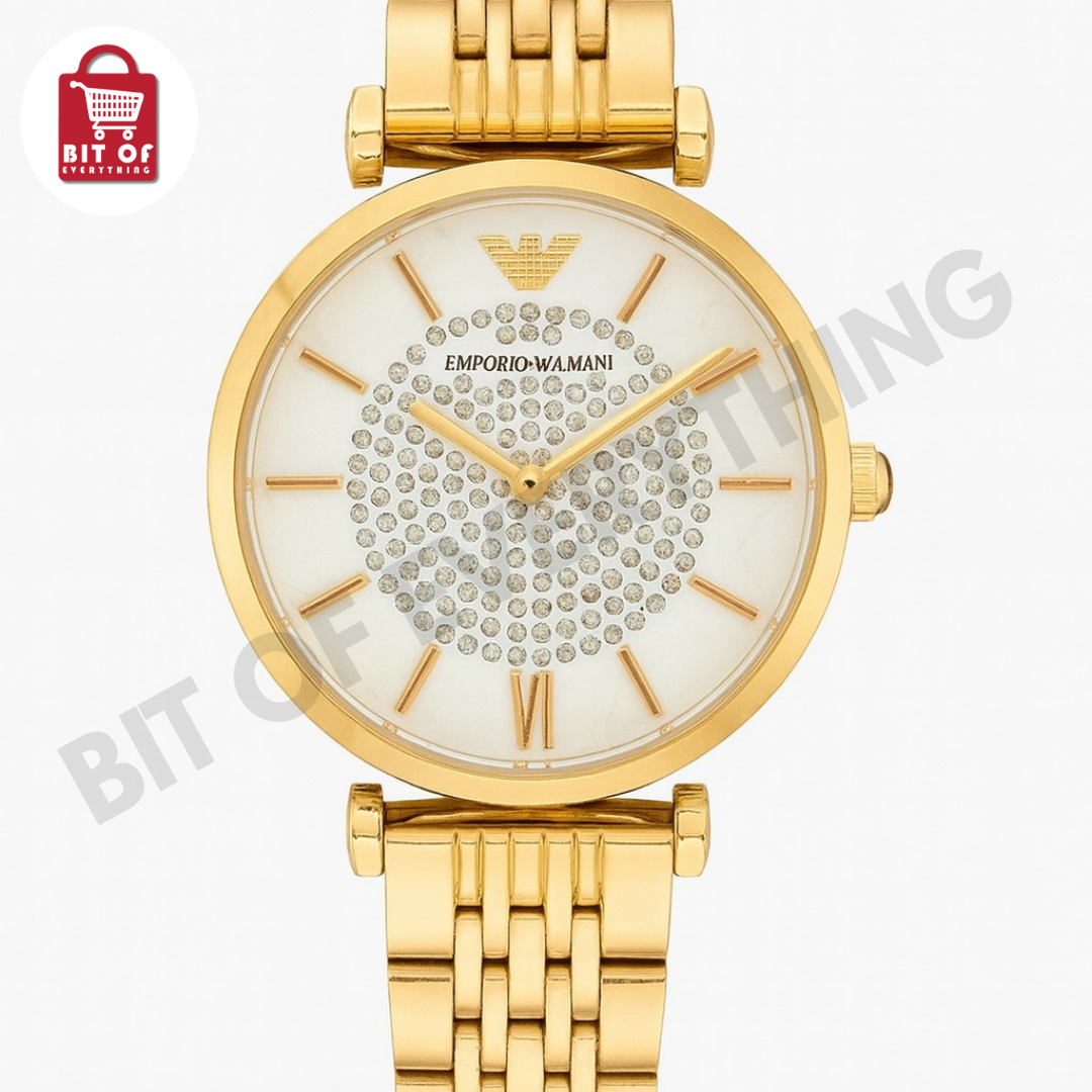 Emporio Armani: Timeless Style, Modern Luxury ⌚✨ (FRONT MIRROR DEMAGE)