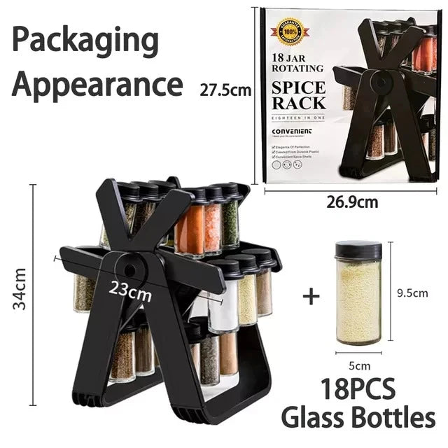18 JAR SPICE RACKS