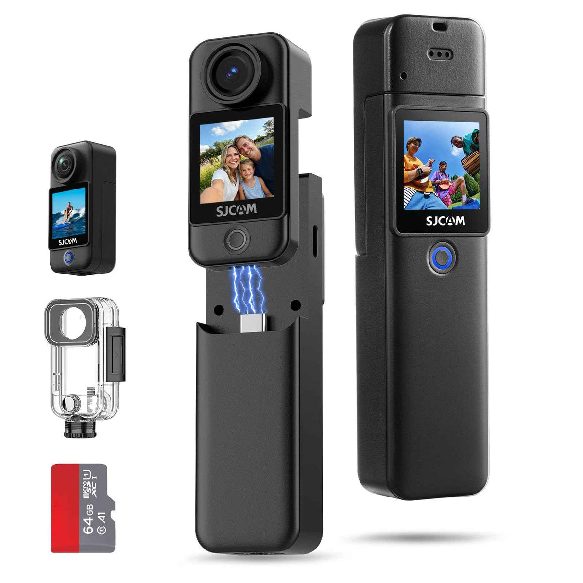 SJCAM C300 Action Camera 4K30fps, 1.33 Inch Dual Touchscreen