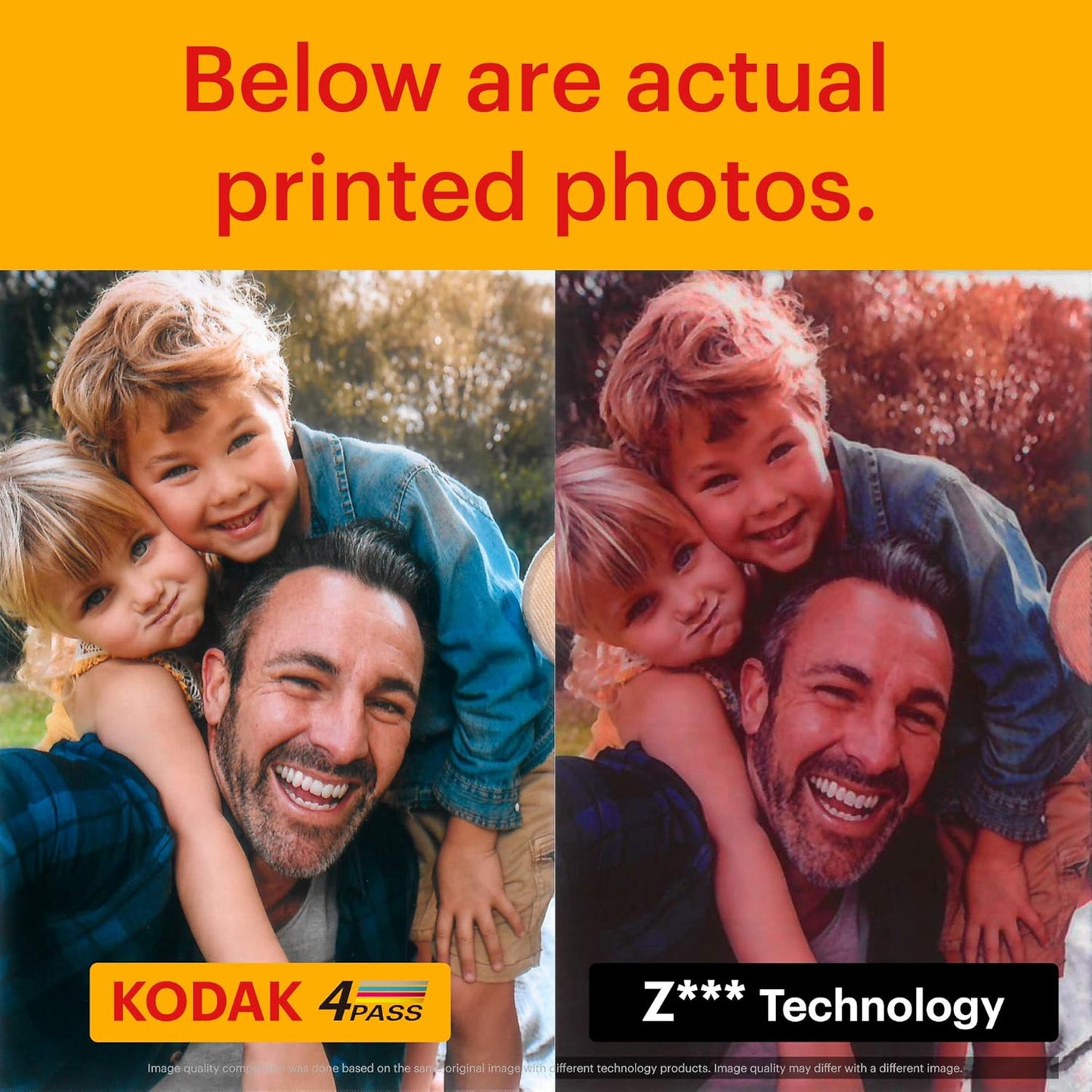 KODAK Mini 3 Square Portable Wireless Mobile Photo Printer, Print Social Media Photos with iOS & Android Through Bluetooth, Real Photo (3 x 3), 4Pass Technology - Yellow