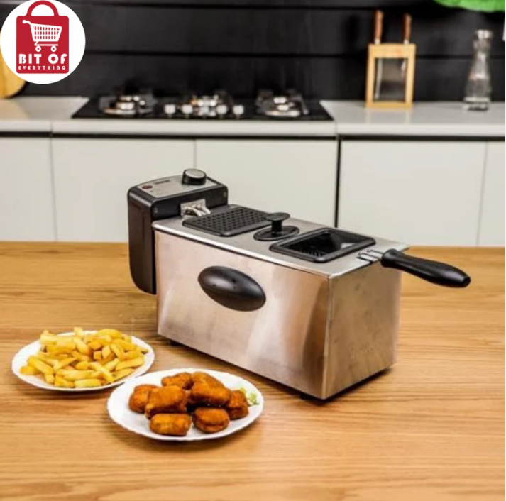 Powerful Deep Fryer With Overheat Protection, 3 Liter Capacity