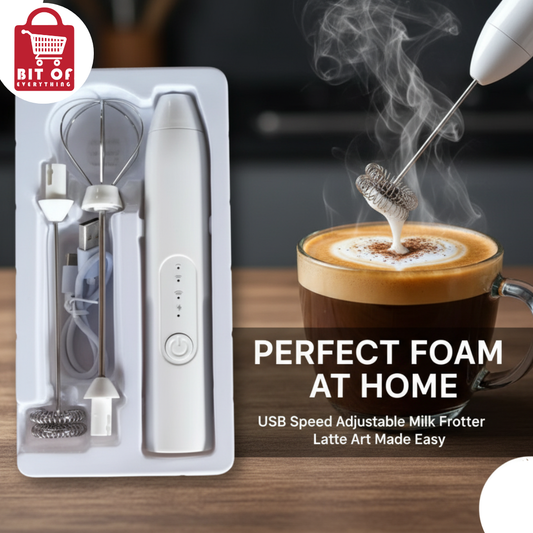 2 in 1 Electric Milk Frother & Egg Beater – Whisk & Froth with Ease