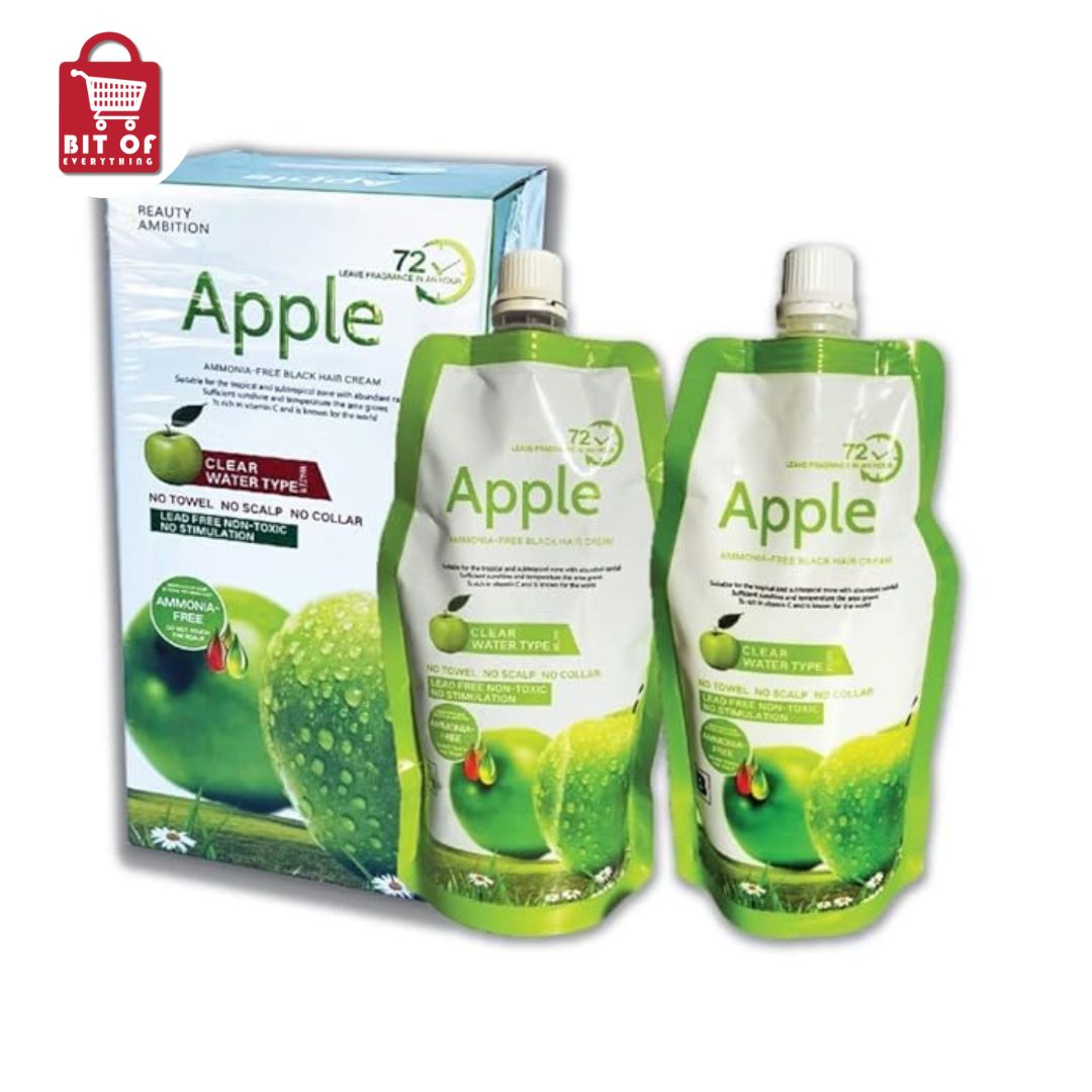 Generic Apple Ammonia-Free Black Hair Cream, 100% 1 BOX