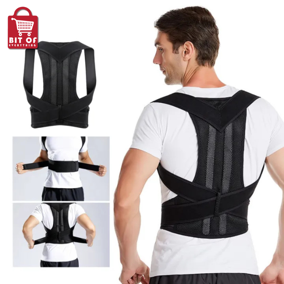 Adjustable Back Straightener Posture Corrector Shoulder Lumbar Brace Support Brace Back Support Belt Back Shoulder Adult Corset Posture Correction SP95