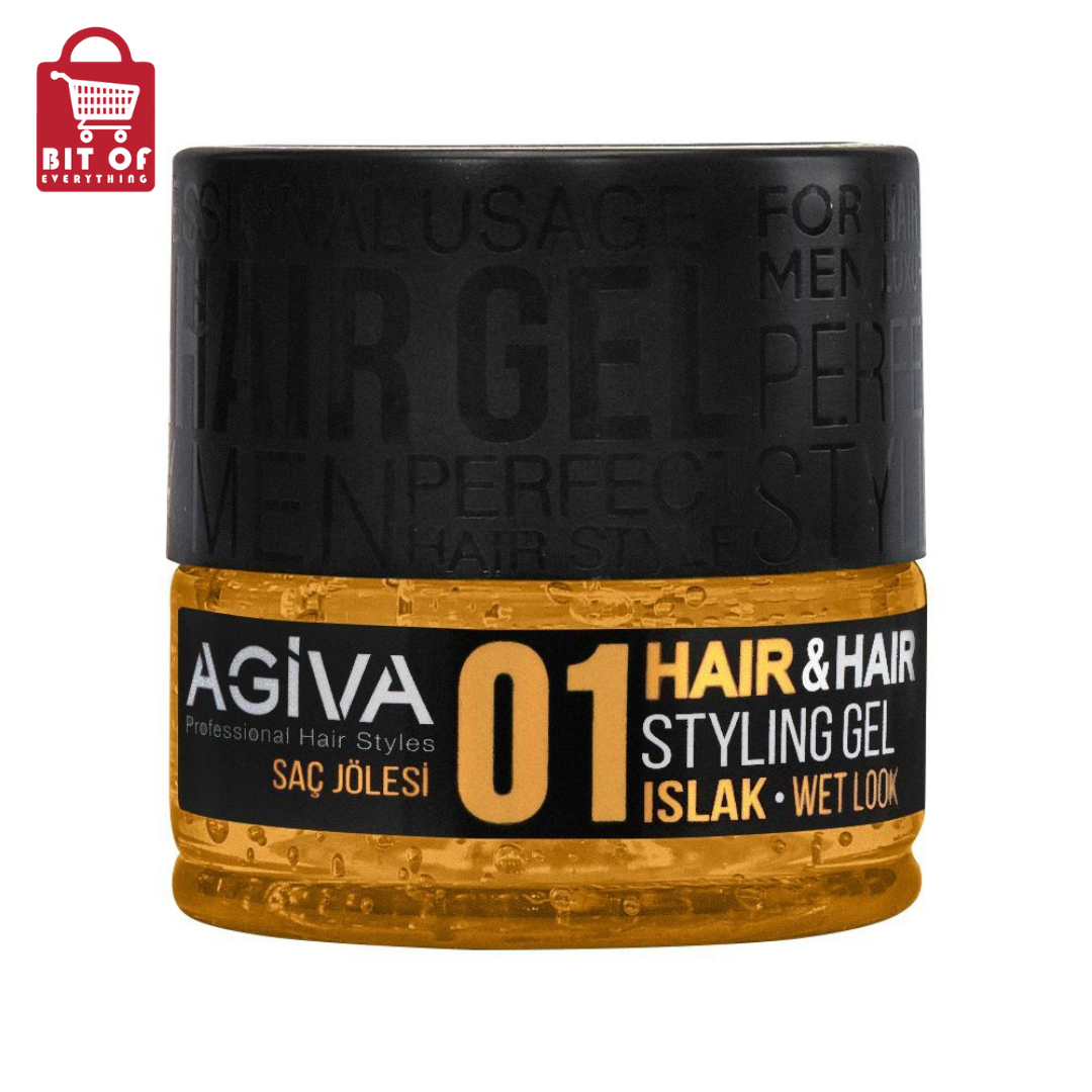 Agiva Professional Wet Look Hair & Hair Styling Gel,