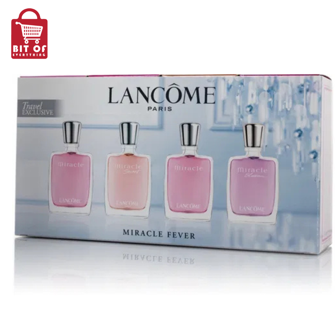 LANCOME PARIS MIRACLE SET OF 4 PERFUME