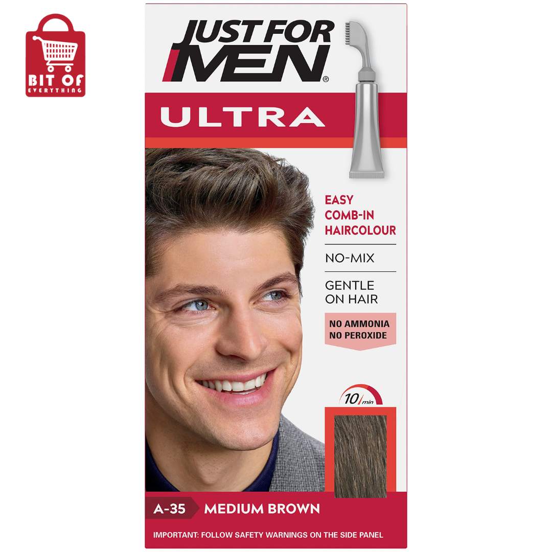 Just for Men Ultra Medium Brown Hair Colour Dye For Short Hair