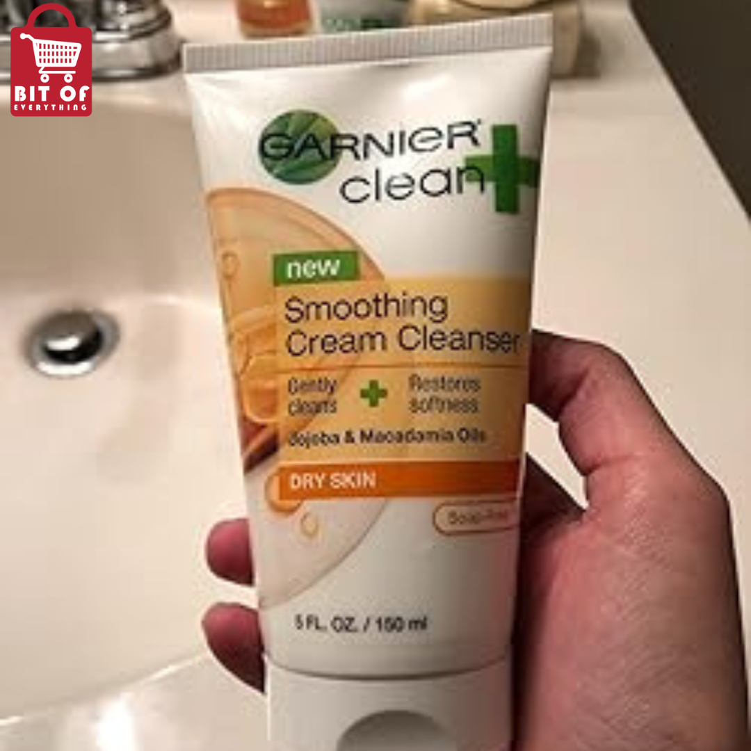 Garnier Clean+ Smoothing Cream Cleanser For Dry Skin