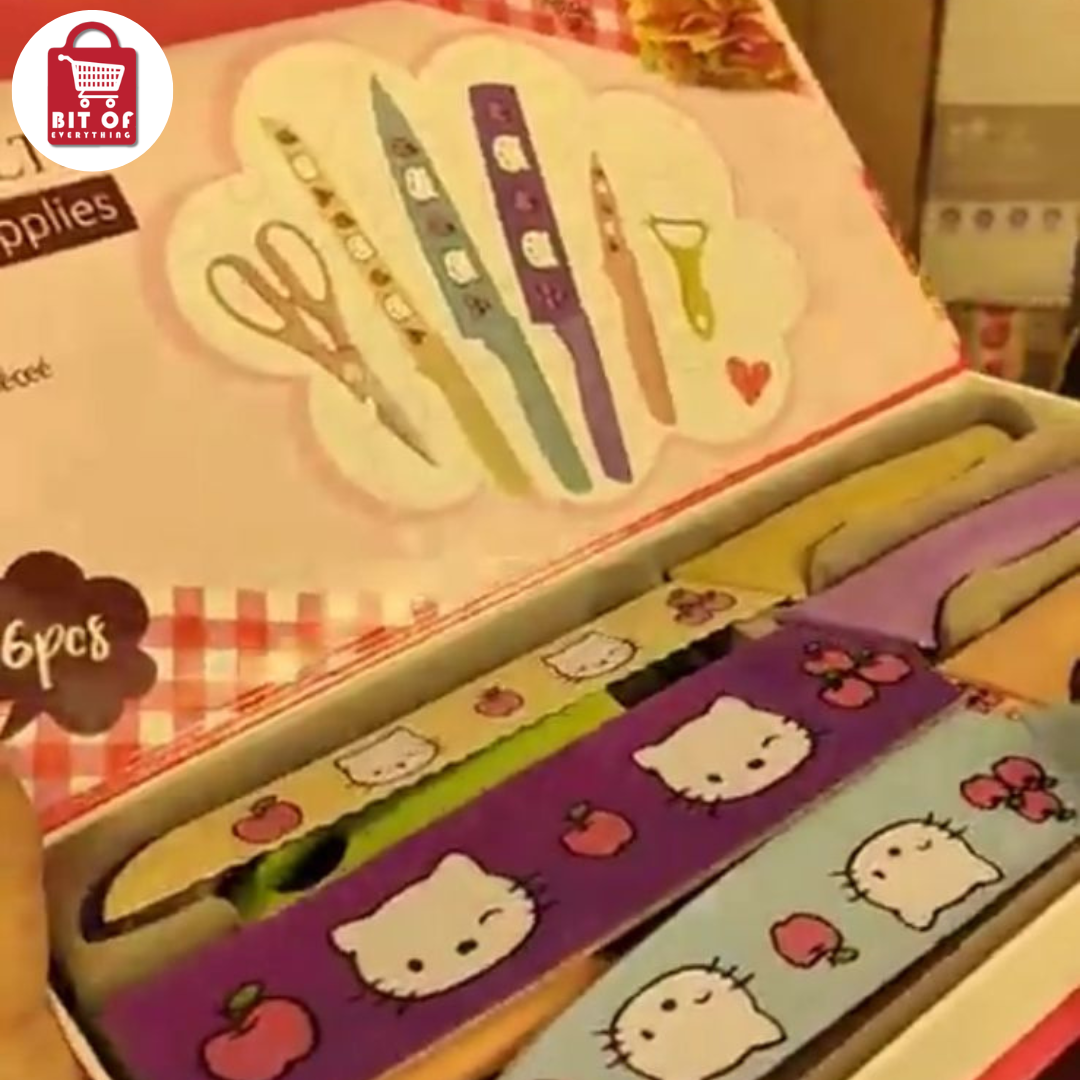 KNIFE SET HELLO KITTY