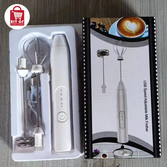 2‑in‑1 Electric Milk Frother & Egg Beater – Froth, Whisk & Mix with Ease
