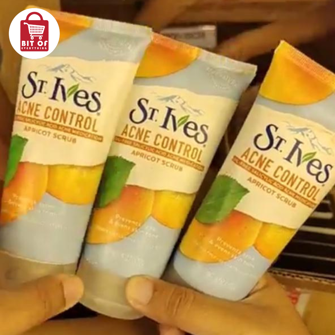 St. Ives Acne Control Apricot Scrub – Clear Skin, Gentle Exfoliation