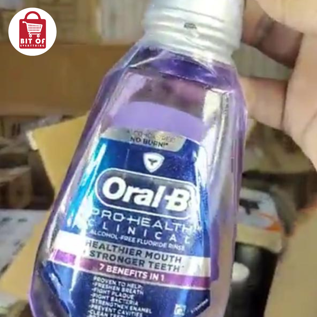 Oral-B Clinical 7-IN-1 Benefits Mouthwash – Complete Oral Care in One Bottle