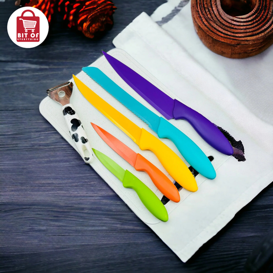 Knife Pack of 5 Set + Deodorant Gift – Perfect Kitchen Combo